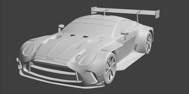 ASTON MARTIN VINTAGE GT3 2023 3D PRINT MODEL Model do druku 3D .c4d .max .obj .3ds .fbx .stl .blend