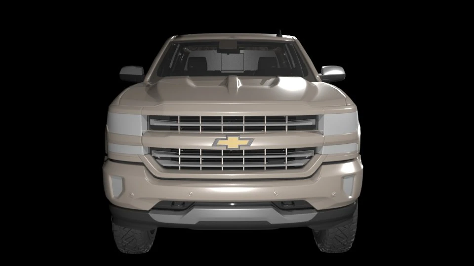 Chevrolet Silverado LT 2024 3D Print Model 3D Model .c4d .max .obj .3ds .fbx .stl .blend 