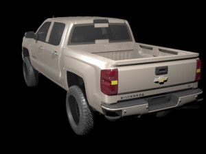 Chevrolet Silverado LT 2024 3D Print Model Model 3D