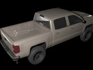 Chevrolet Silverado LT 2024 3D Print Model 3D Model