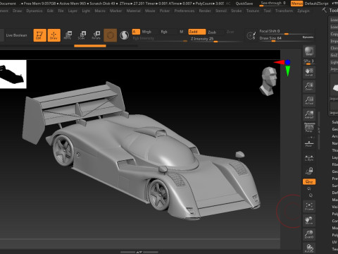 Jaguar xjr 14 3D Print Model 3D Принт Модель