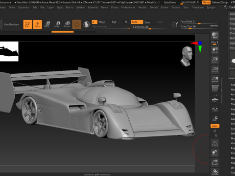 Jaguar xjr 14 3D Print Model 3D Принт Модель