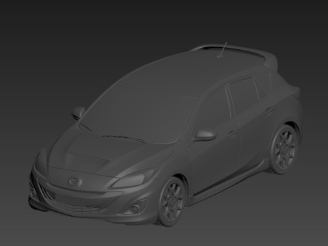Mazda speed 3 Model Cetak 3D