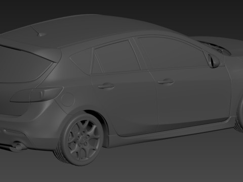 Mazda speed 3 Model Cetak 3D