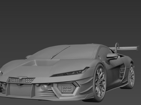 GT car 2025 3D Druckmodell