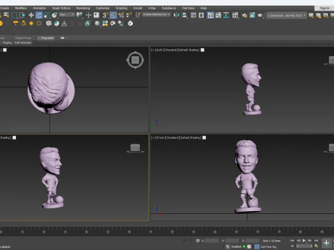 Cr7 soccer bobblehead 3D Print Model
