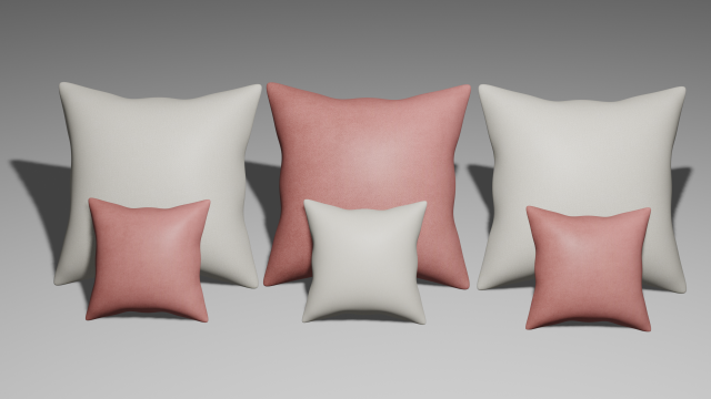 Pillow 3D 模型 .c4d .max .obj .3ds .fbx .stl .blend