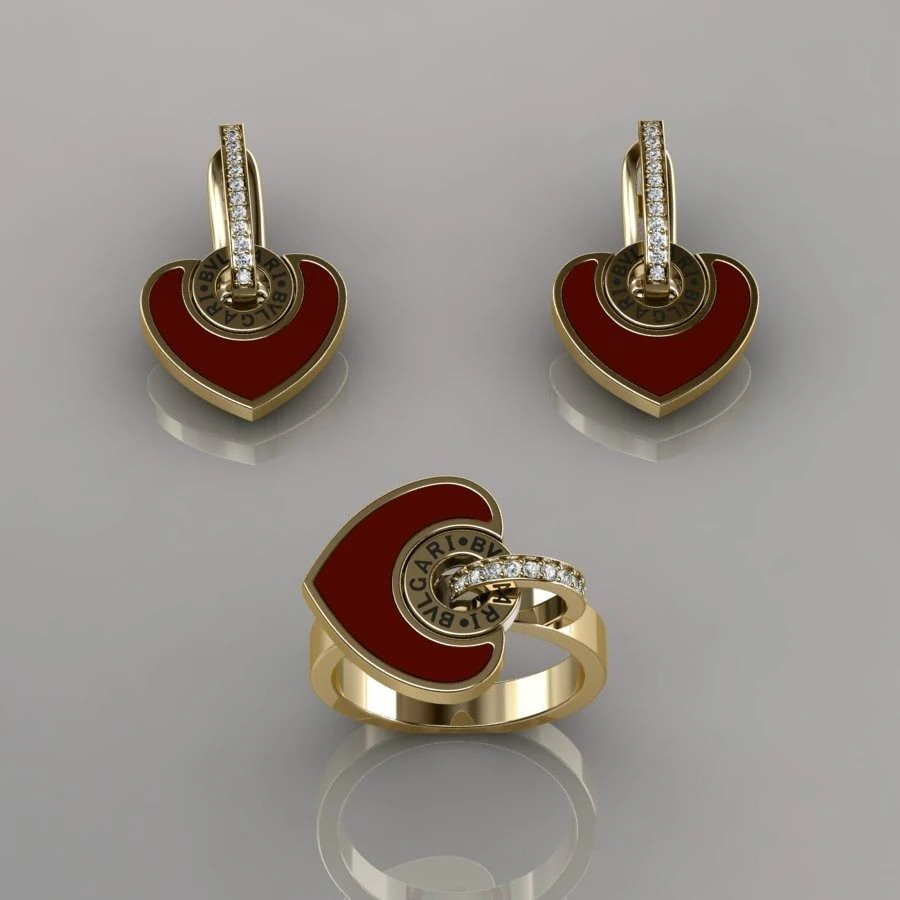 Bvlgari komplekt 3D Model .c4d .max .obj .3ds .fbx .stl .blend 