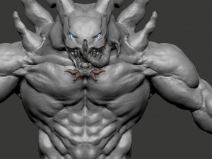 001 creature Demon Rock 3D Model