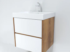 Szafka łazienkowa z umywalką Model 3D