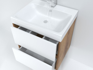 Bathroom cabinet with sink 3D Model