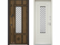 Entrance door with double glazing 3D Models
