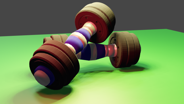 DUMBBELL Model 3D .c4d .max .obj .3ds .fbx .stl .blend