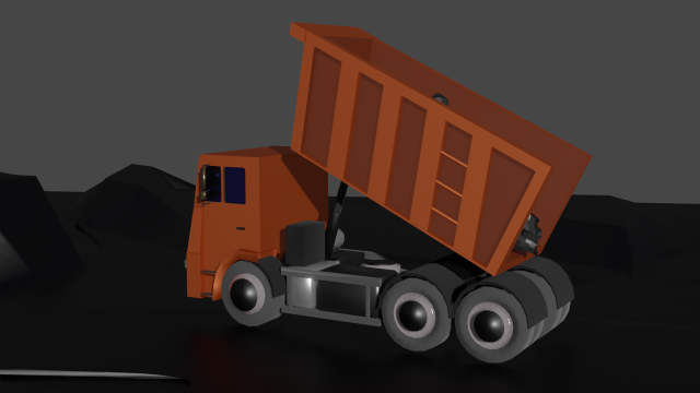 Kamaz Model 3D .c4d .max .obj .3ds .fbx .stl .blend 