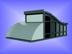 Cinema building 3D Model