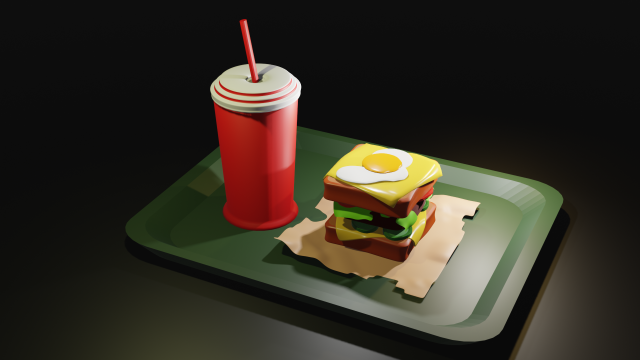 SANDWICH 3D Модель .c4d .max .obj .3ds .fbx .stl .blend