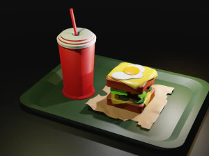 S&Aacute;NDWICH Modelo 3D