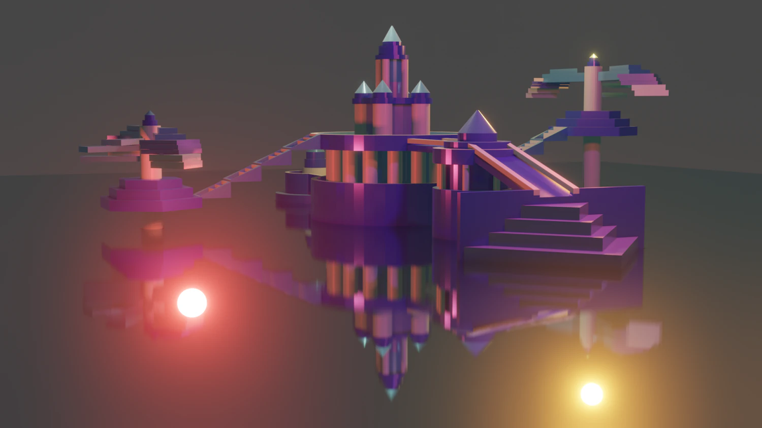 Ice palace 3D Model .c4d .max .obj .3ds .fbx .stl .blend 
