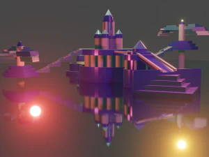 Pal&aacute;cio de gelo Modelo 3D