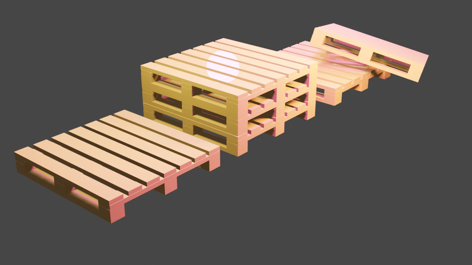 Construction pallets 3D Model .c4d .max .obj .3ds .fbx .stl .blend 