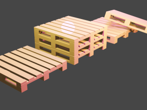 Construction pallets 3D 模型
