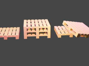 Construction pallets 3D Model