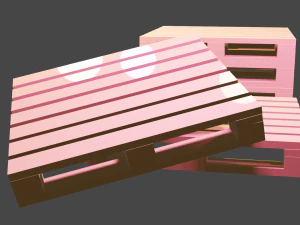 Construction pallets 3D Model