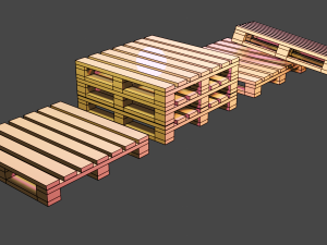 Construction pallets Model 3D