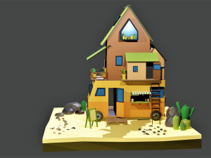 Camping car Modèle 3D