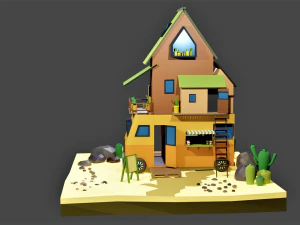 Camping car 3D Model