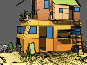 Camping car Modèle 3D
