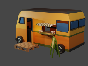 Mobile coffee Model 3D