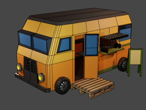 Mobile coffee Model 3D