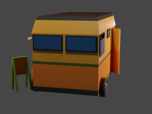 Mobile coffee Model 3D
