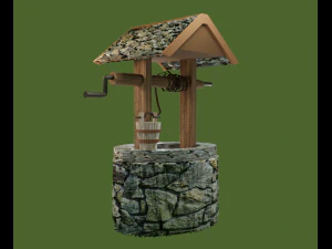 井戸水 3Dモデル