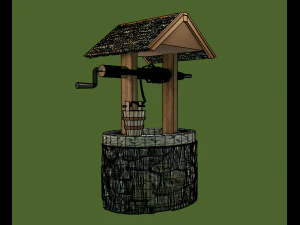 Model collection Water well 3D Model