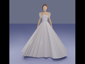 Wedding dress mannequin Modelo 3D