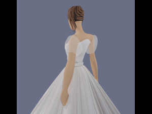 Wedding dress mannequin Model 3D