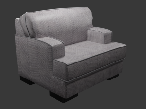 Chair with cushion 3D Model