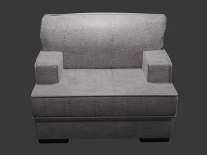 Chair with cushion 3D Model
