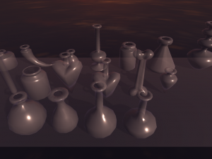 Pearls Potion Bottles Modello 3D