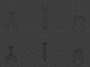 Pearls Potion Bottles Modello 3D