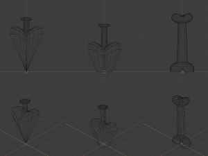 Pearls Potion Bottles Modello 3D