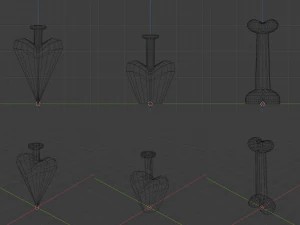 Pearls Potion Bottles 3D Model