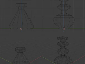 Pearls Potion Bottles 3D Model