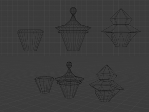 Pearls Potion Bottles Modello 3D
