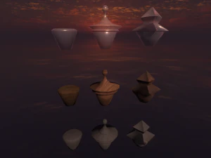 Pearls Potion Bottles 3D Model