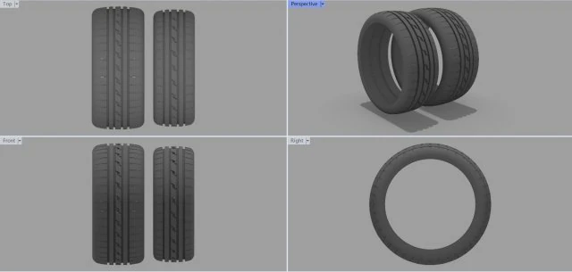 Шина 3D Принт Модель .c4d .max .obj .3ds .fbx .stl .blend 