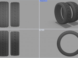 Tire 3D Print Model