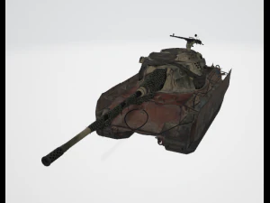 Carro armato E75 TS Kampfgruppe Becken dal mondo dei carri armati Modello 3D